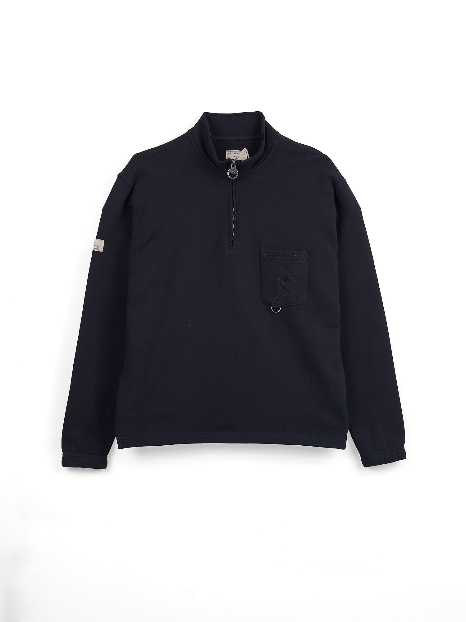 Half-Zip Sweatshirt With Pocket | Marino