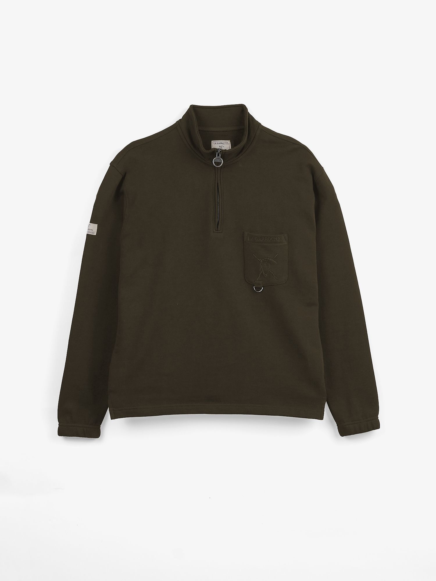 Half-Zip Sweatshirt With Pocket | Caza