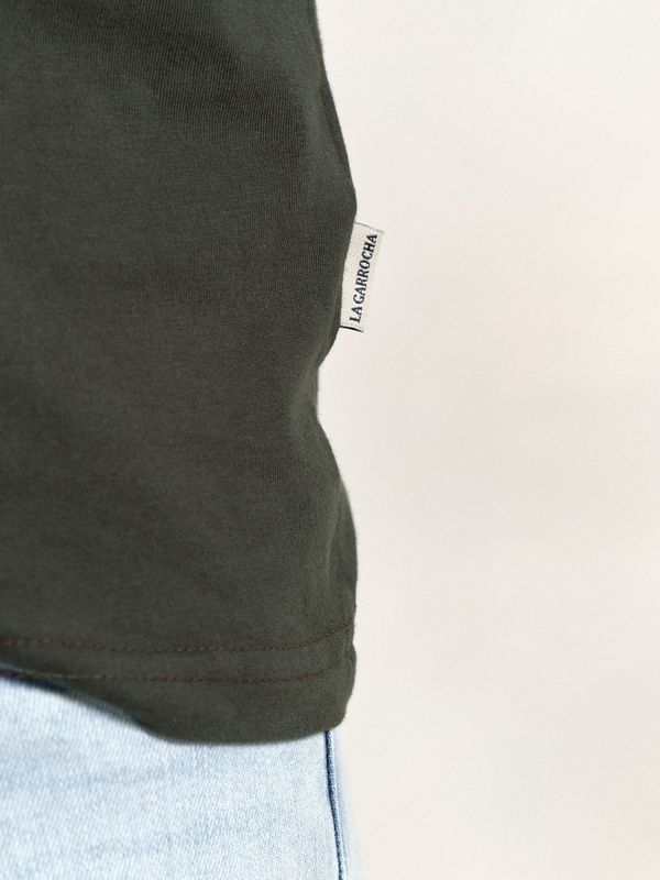 T-shirt Flock Print Clássica | Abeto