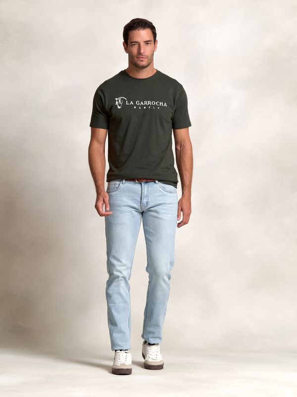 T-shirt Flock Print Clássica | Abeto