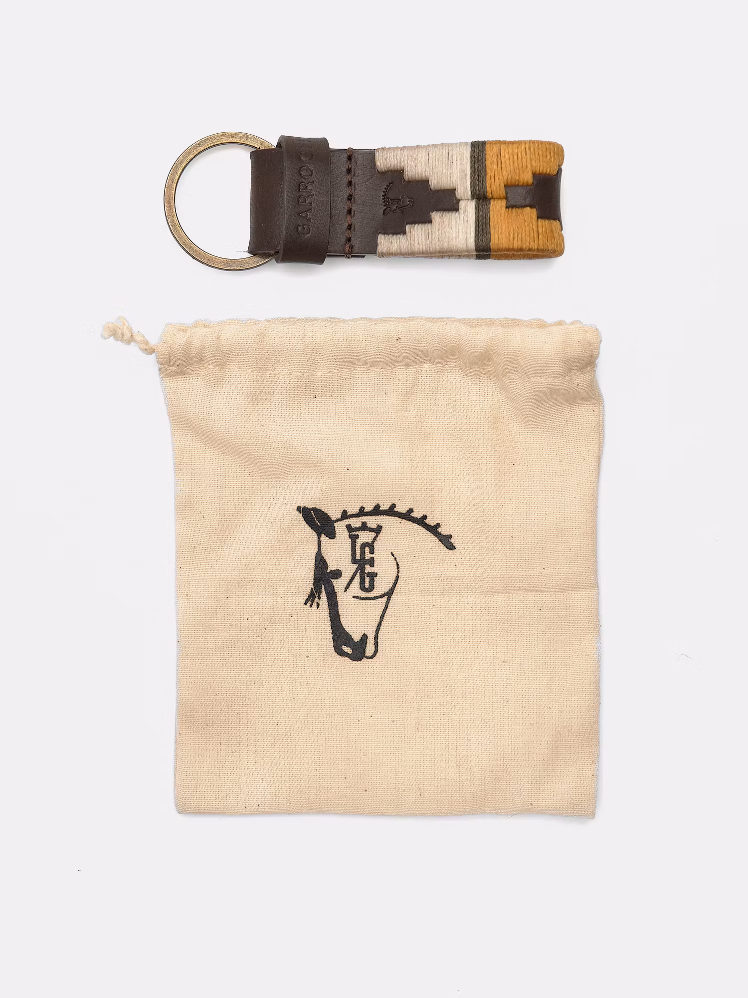 Porta-chaves em pele Mencía 