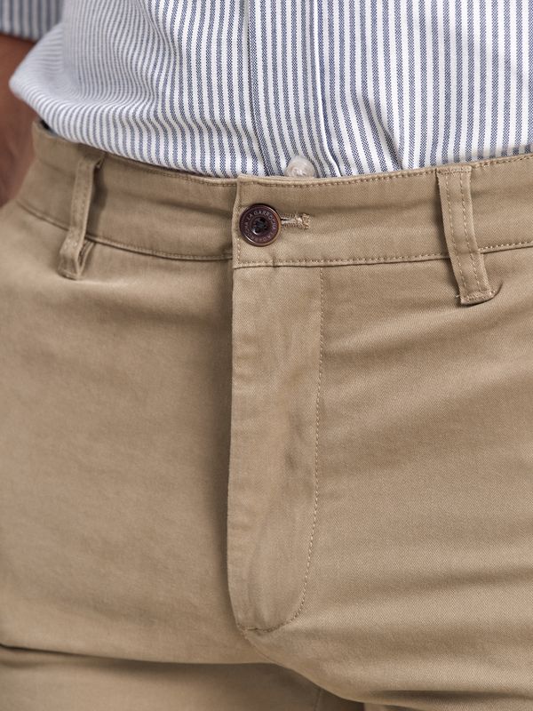 Calças cargo algodão | Camel