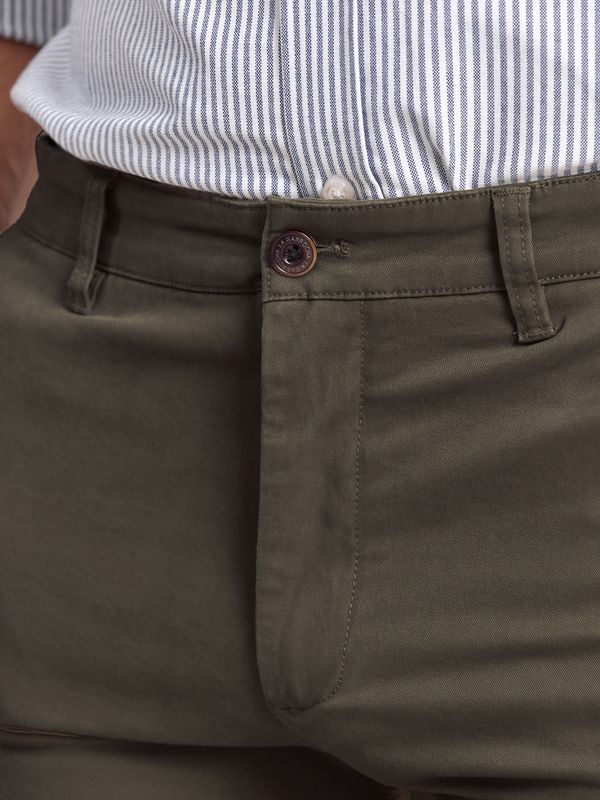 Calças cargo algodão | Verde