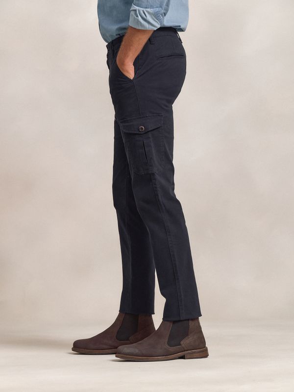 Cotton cargo trousers | Marino