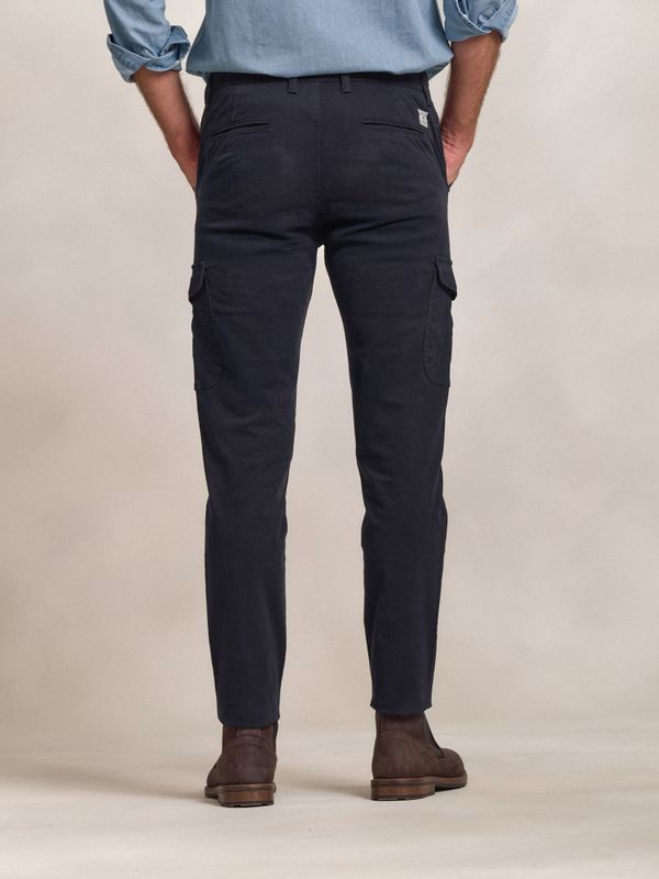 Cotton cargo trousers | Marino