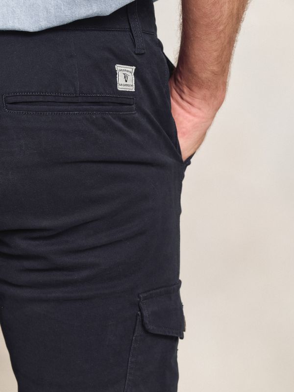 Cotton cargo trousers | Marino