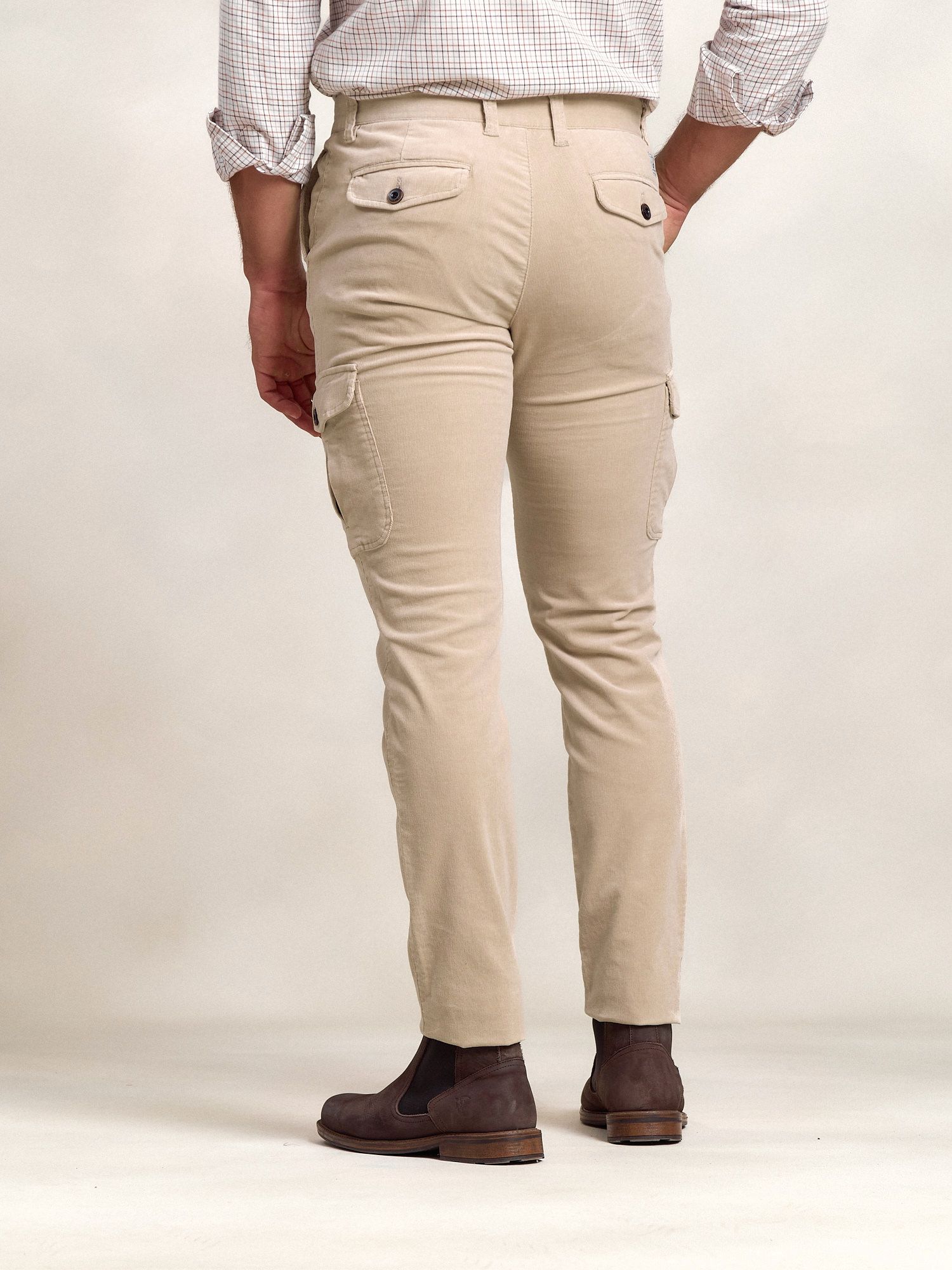Cotton cargo trousers | Beige