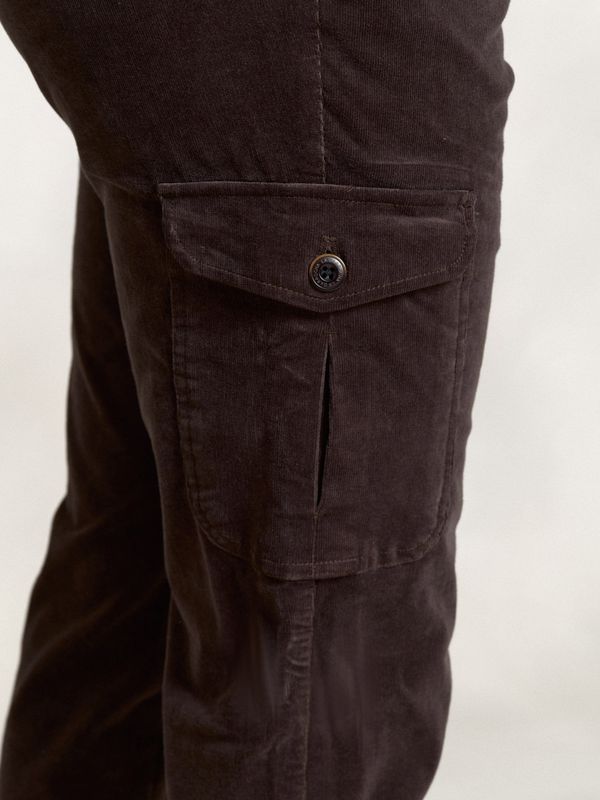 Calças cargo algodão | Tostado