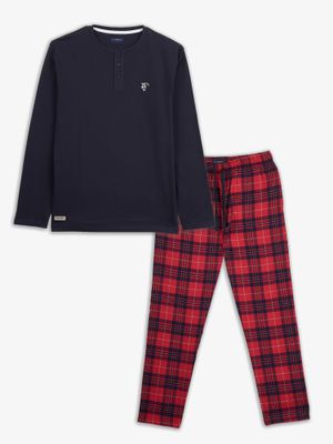 Pyjama en flanelle à carreaux tartan | Rojo