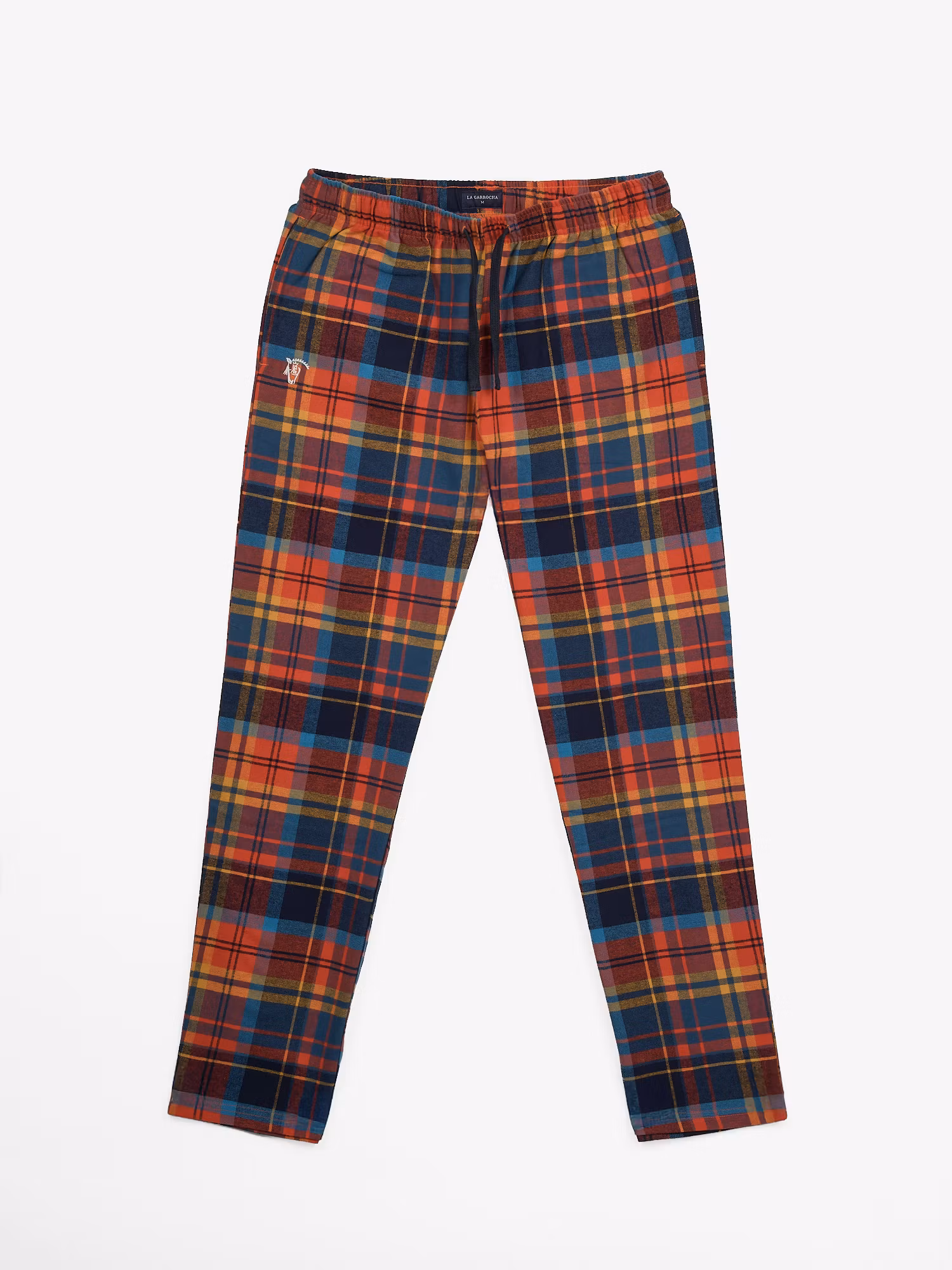 Pijama de flanela tartan | Naranja