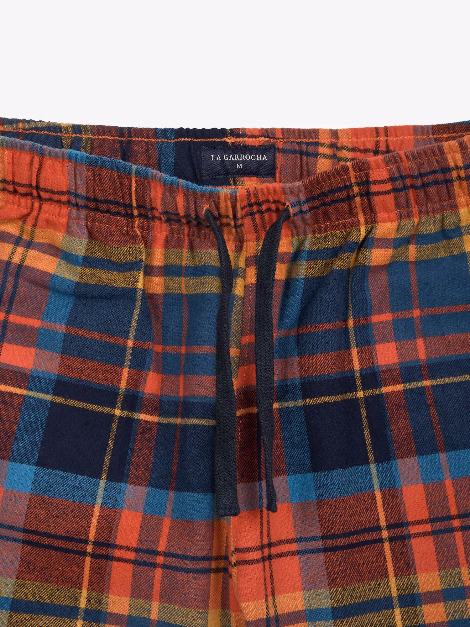 Pijama de flanela tartan | Naranja