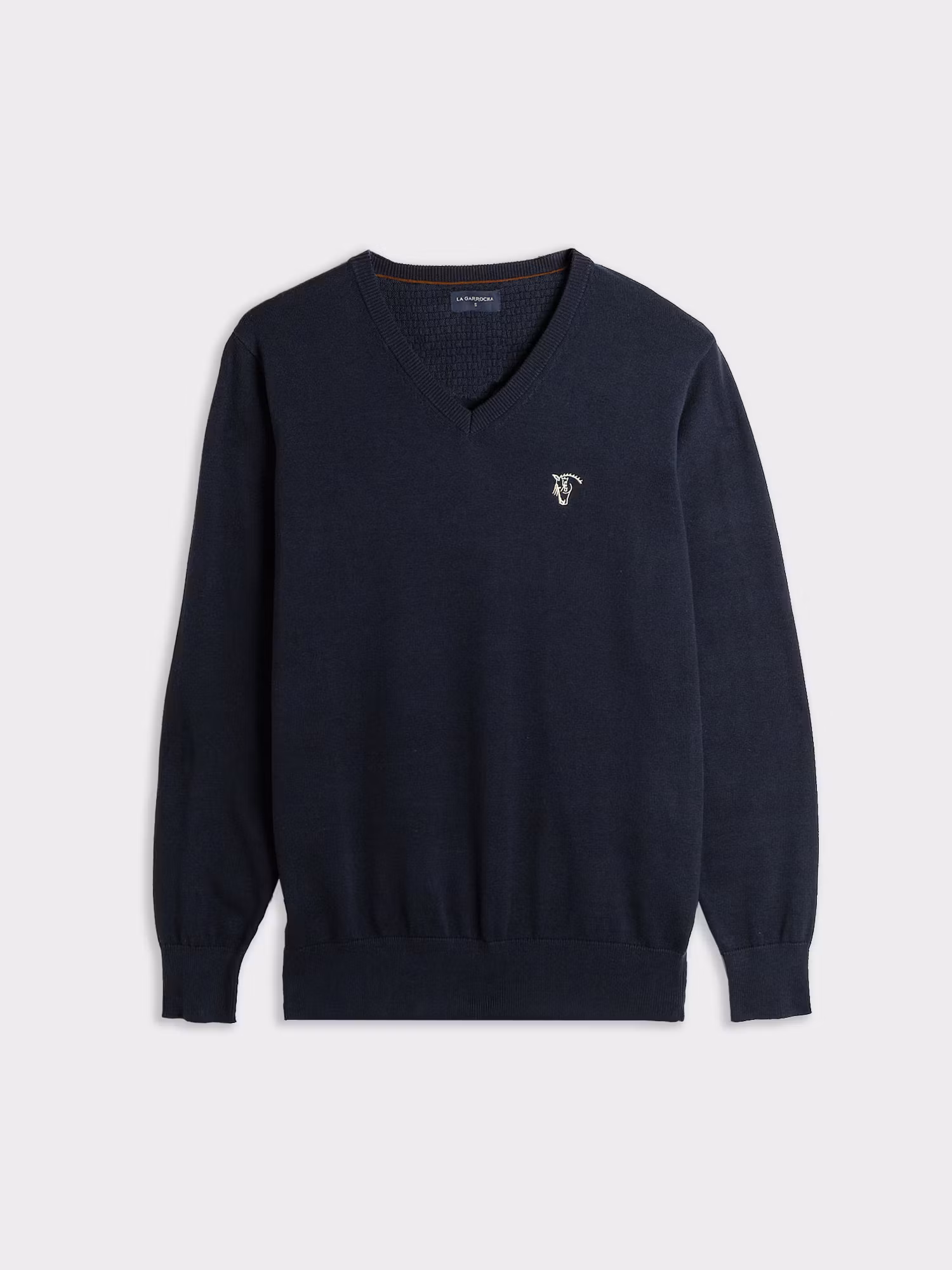 Pull col V avec coudières | Marino