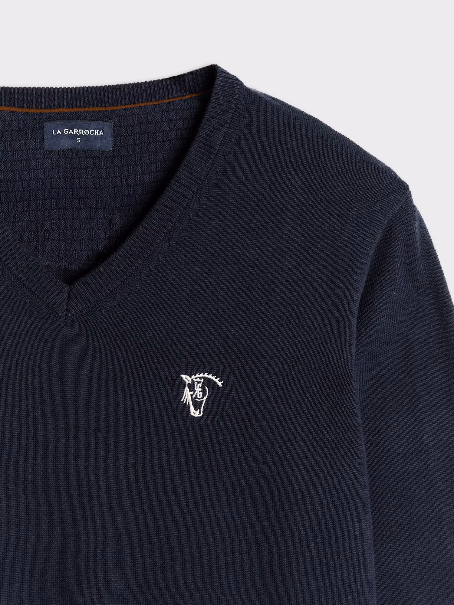 Pull col V avec coudières | Marino