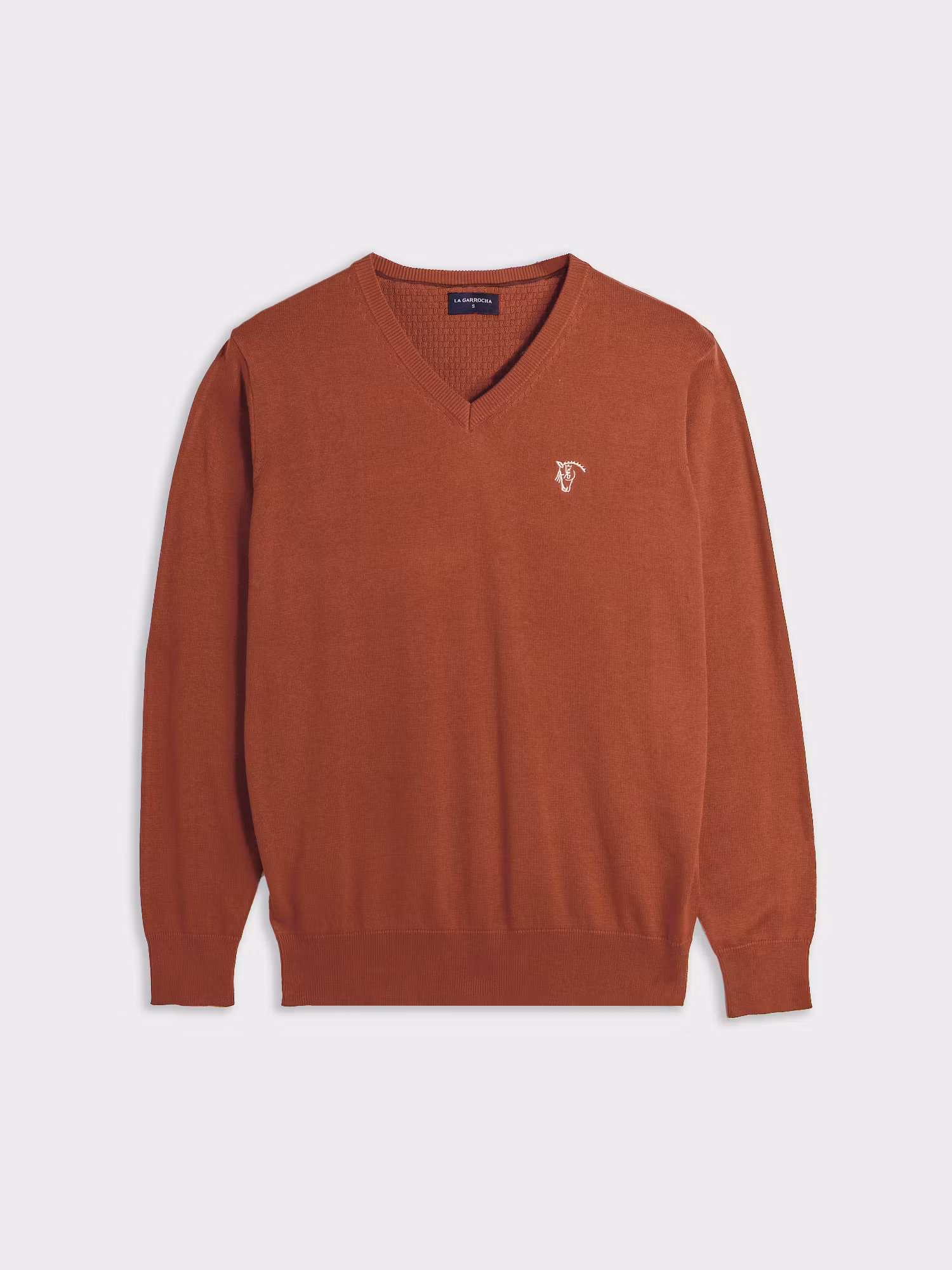 Pull col V avec coudières | Óxido