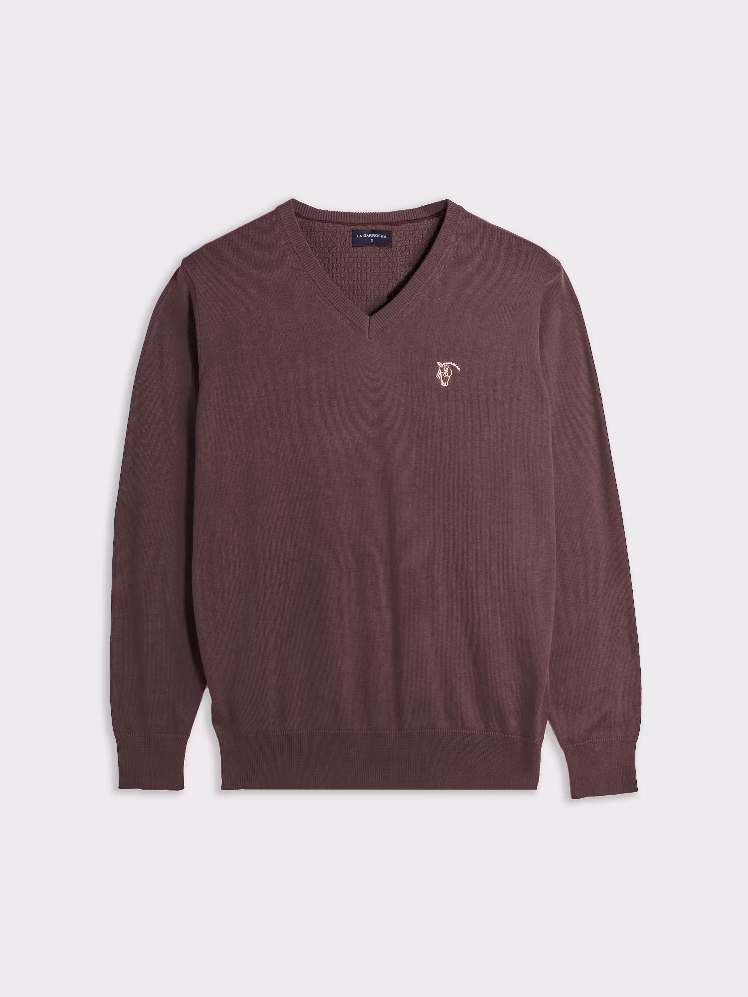 Pull Col V avec Coudières | Malva