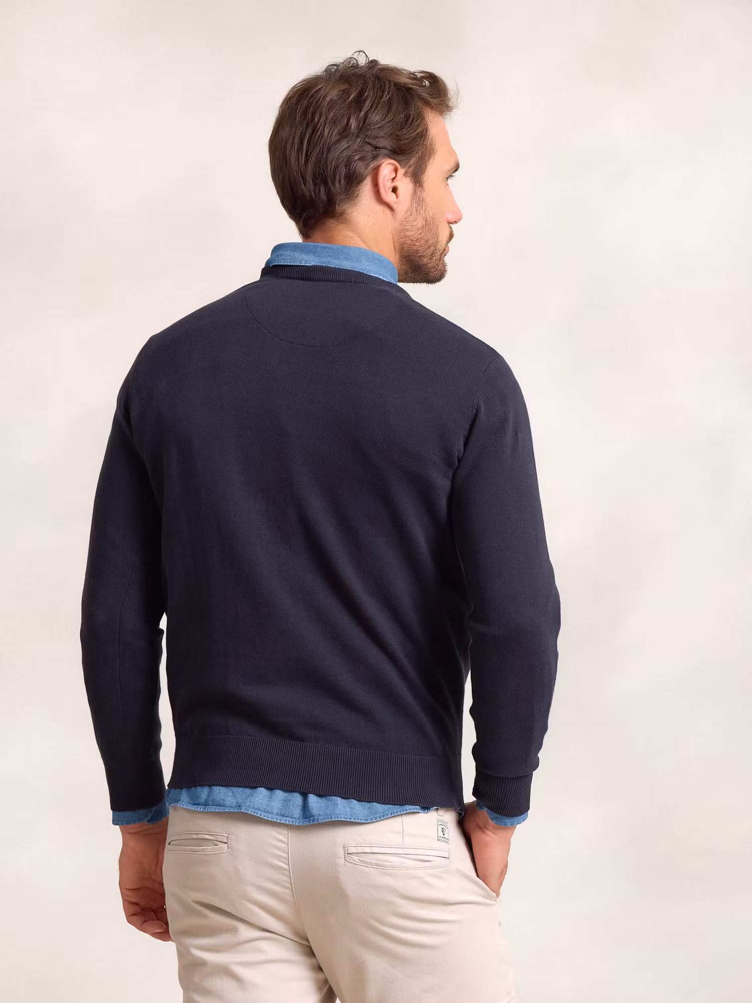 Pull-over col V | Marino