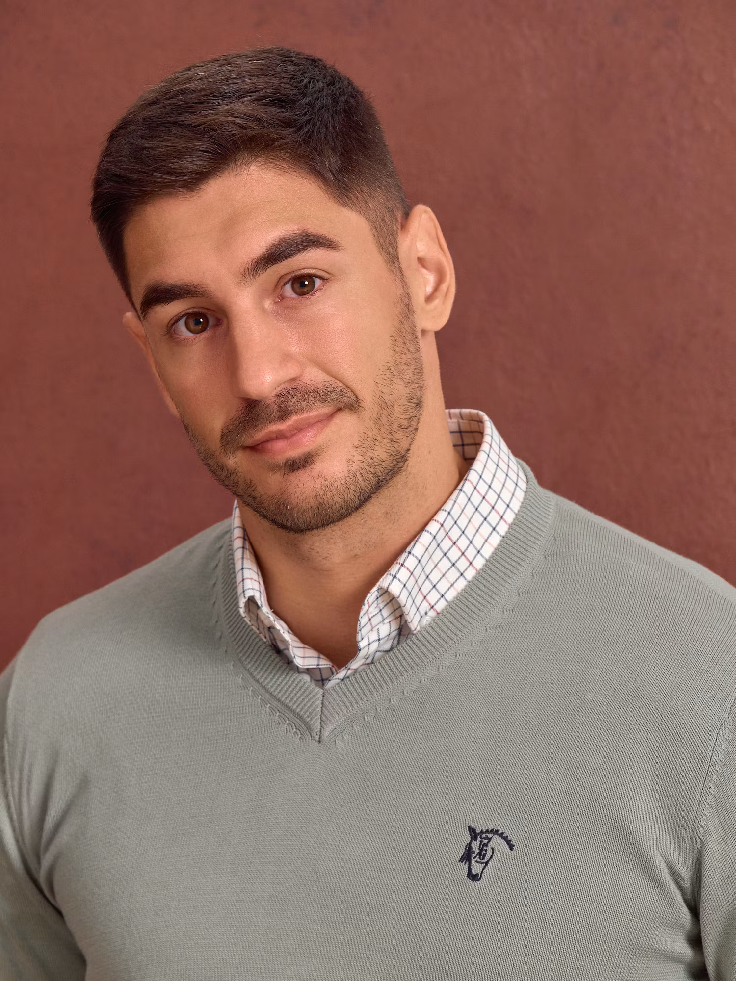 Pull-over col V | Basil