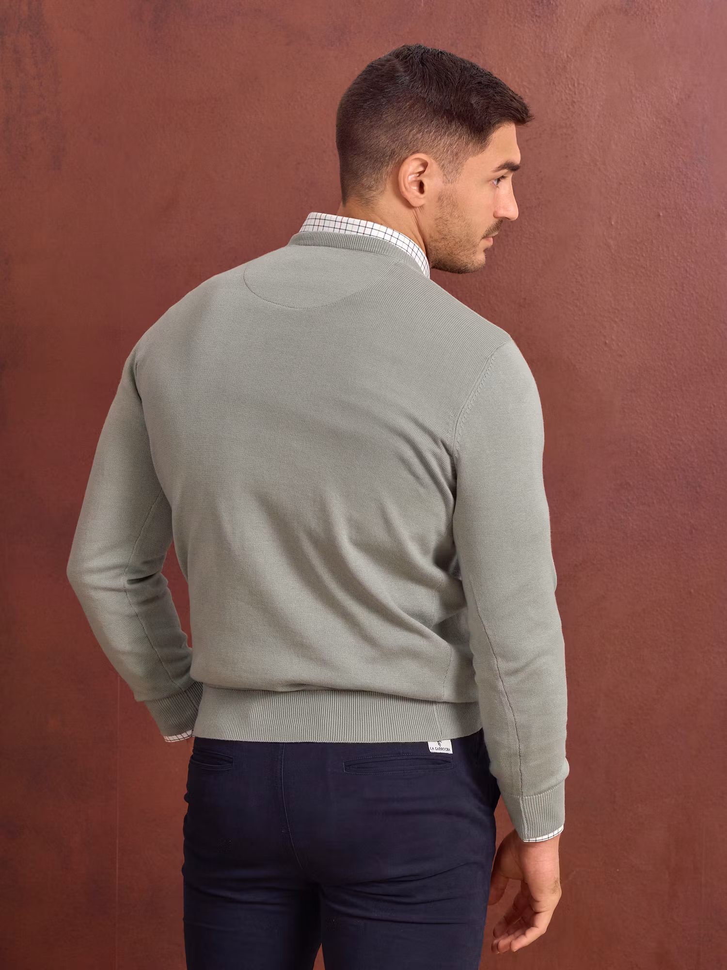 Pull-over col V | Basil