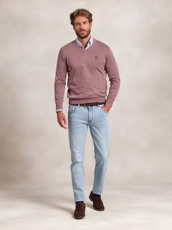 Suéter decote em V | Lavanda