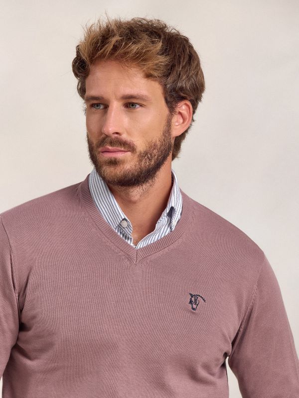 Suéter decote em V | Lavanda