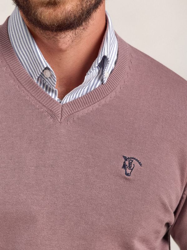 Suéter decote em V | Lavanda