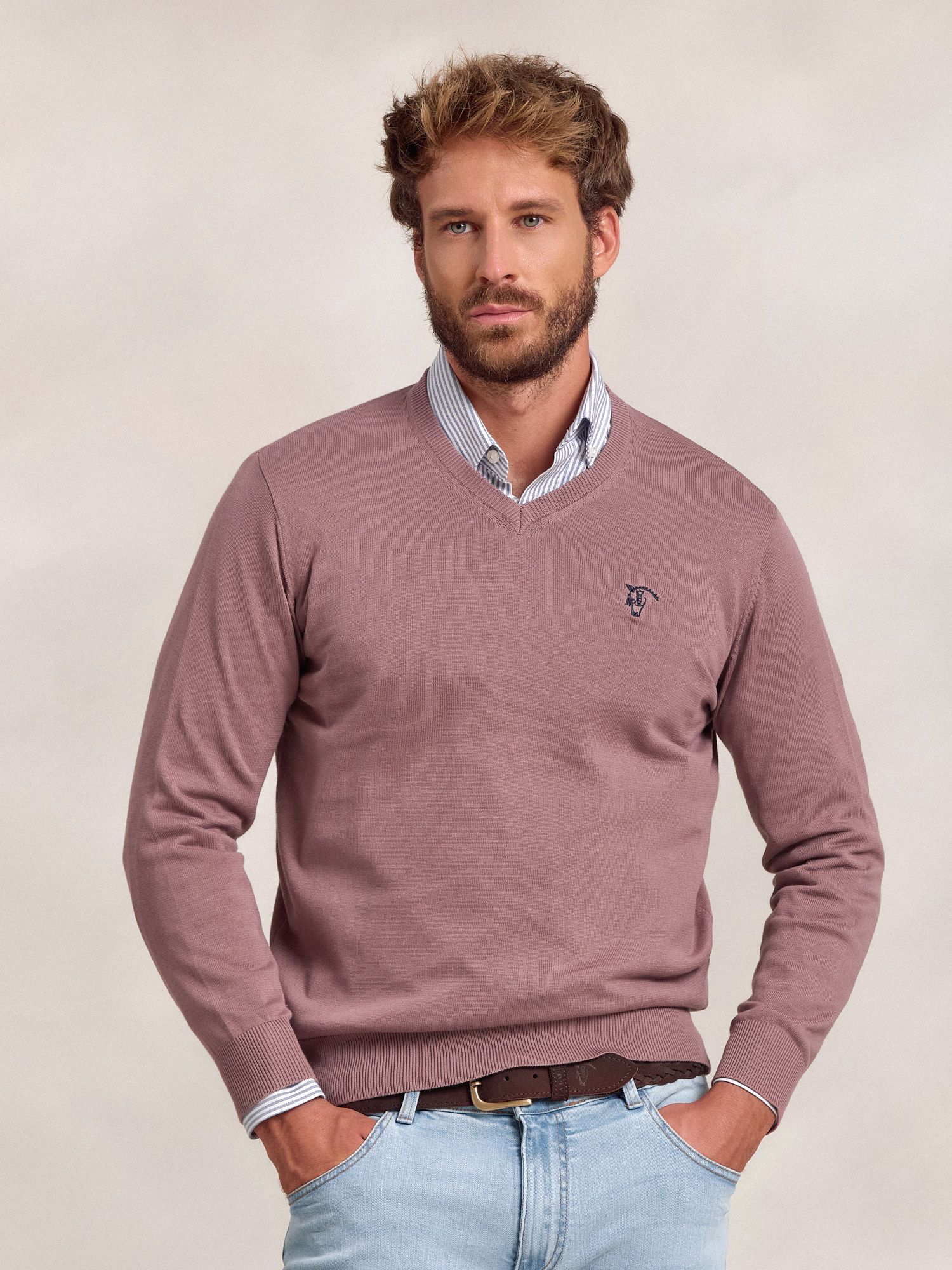 V-neck sweater | Lavanda