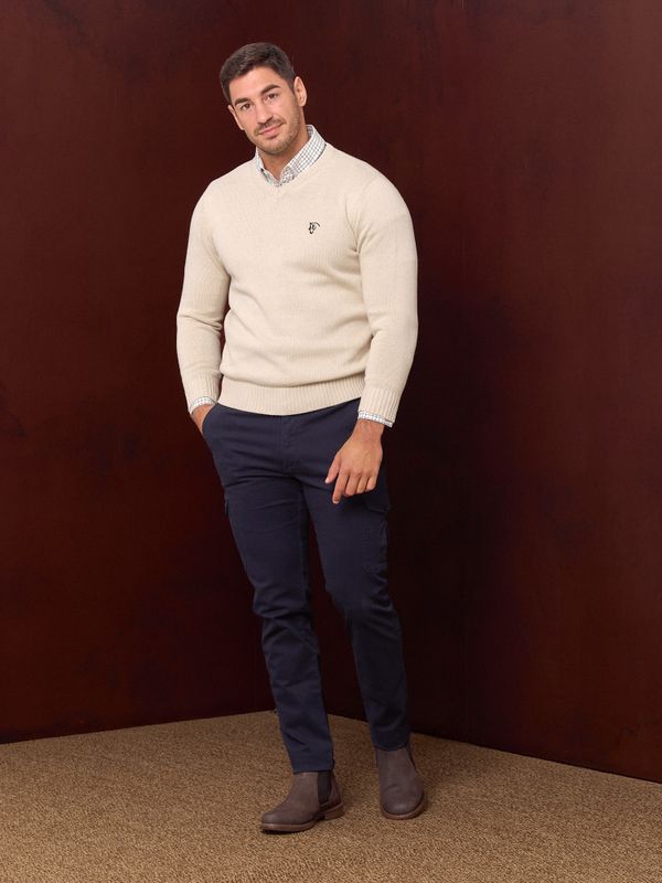 Suéter Gola V Equestre | Nude