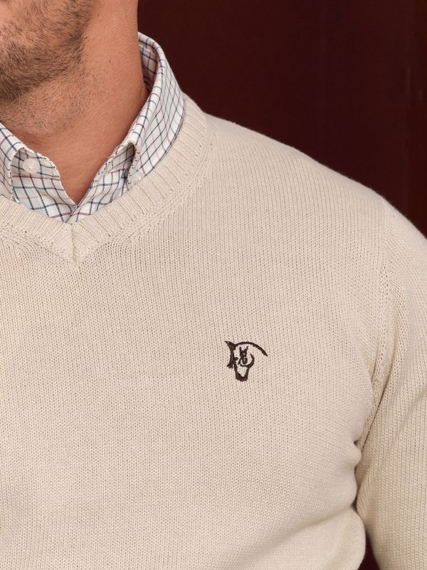Suéter Gola V Equestre | Nude
