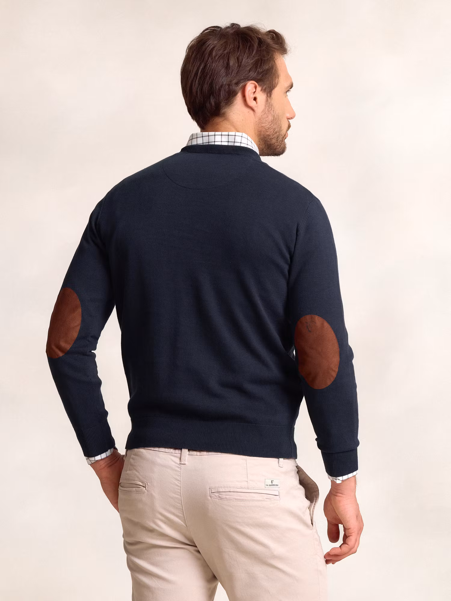 Pull Col Rond avec Coudières | Marino