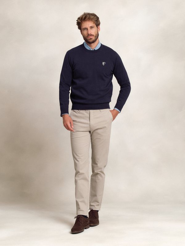 Suéter de gola redonda | Marino