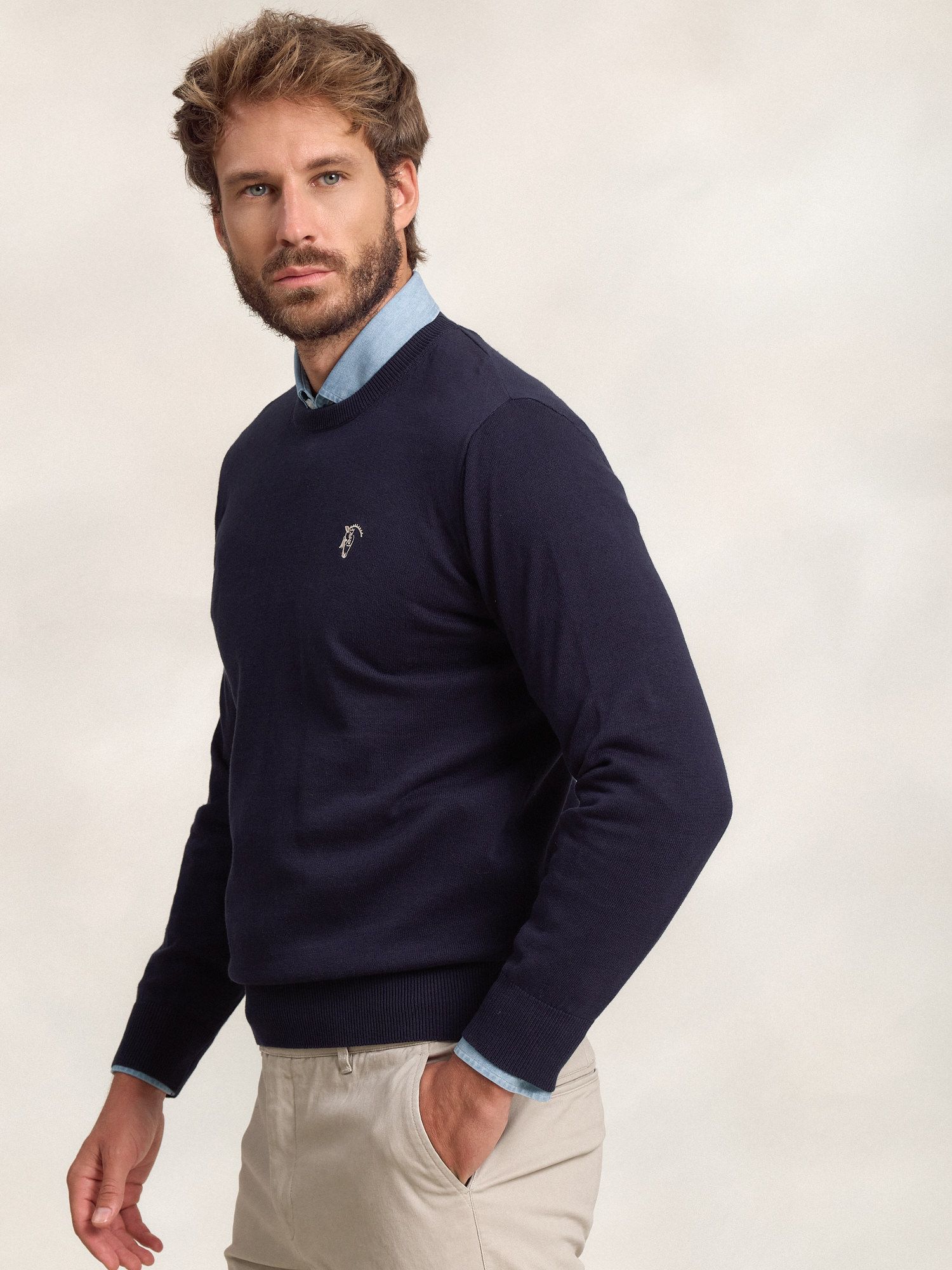 Pull-over col rond  | Marino