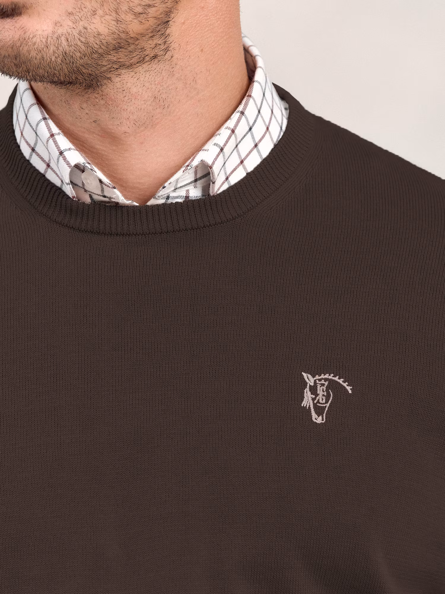 Pull-over col rond  | Moka