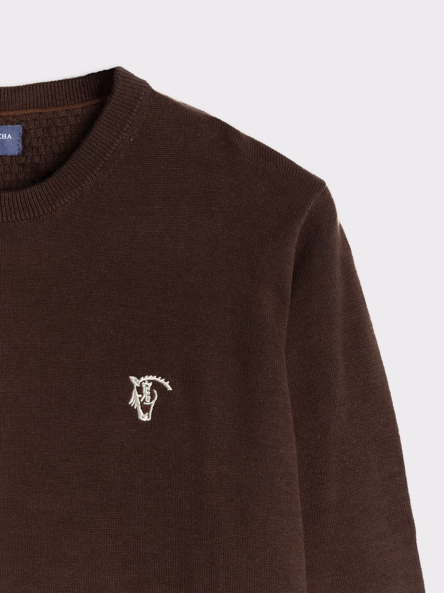 Pull-over col rond  | Moka