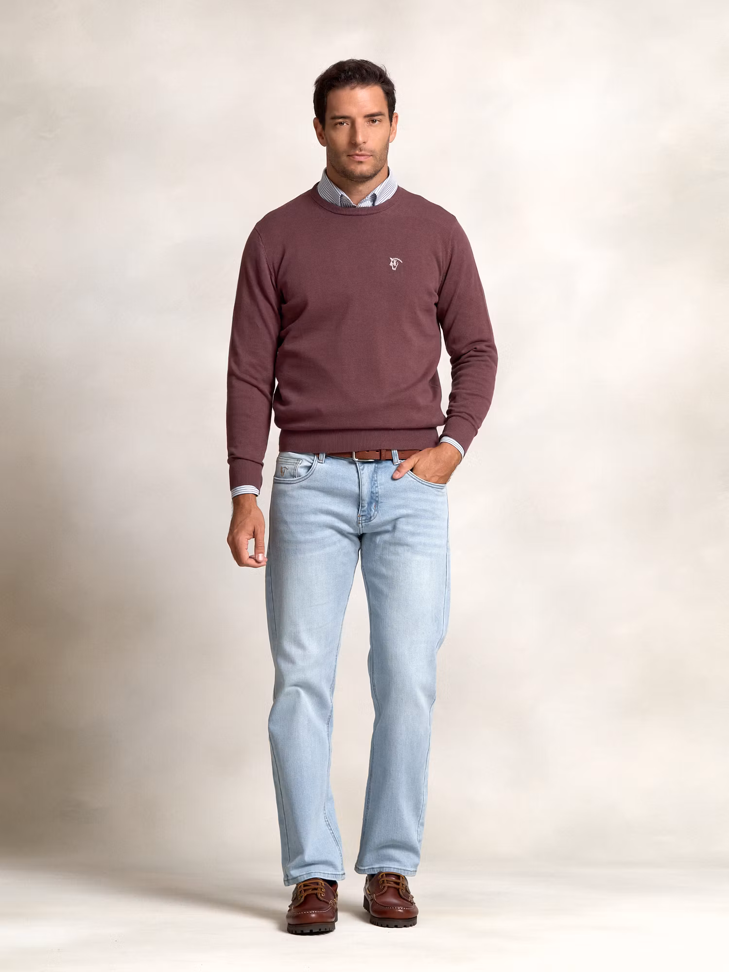 Pull-over col rond  | Malva