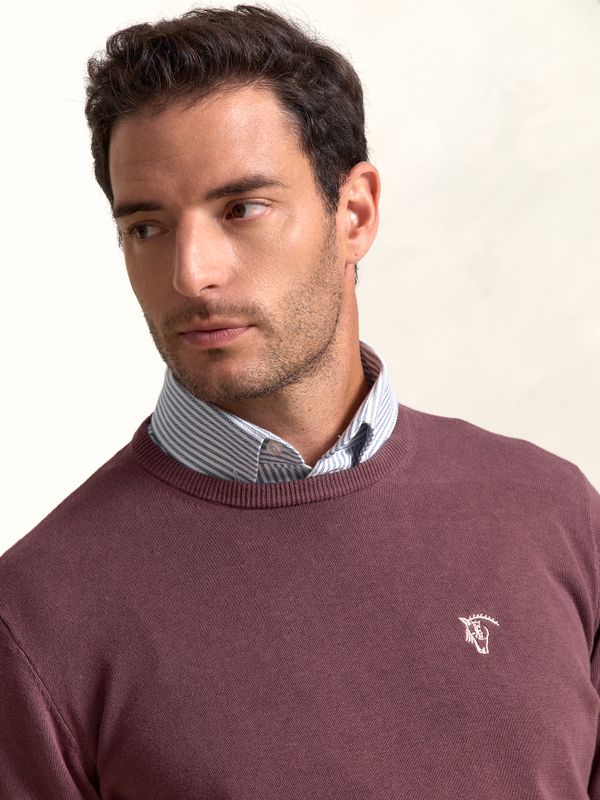 Suéter de gola redonda | Malva