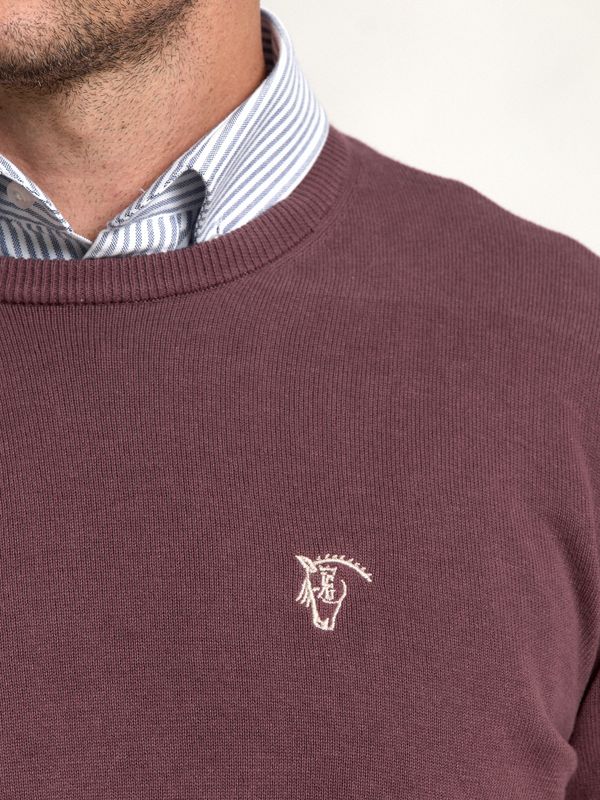 Suéter de gola redonda | Malva