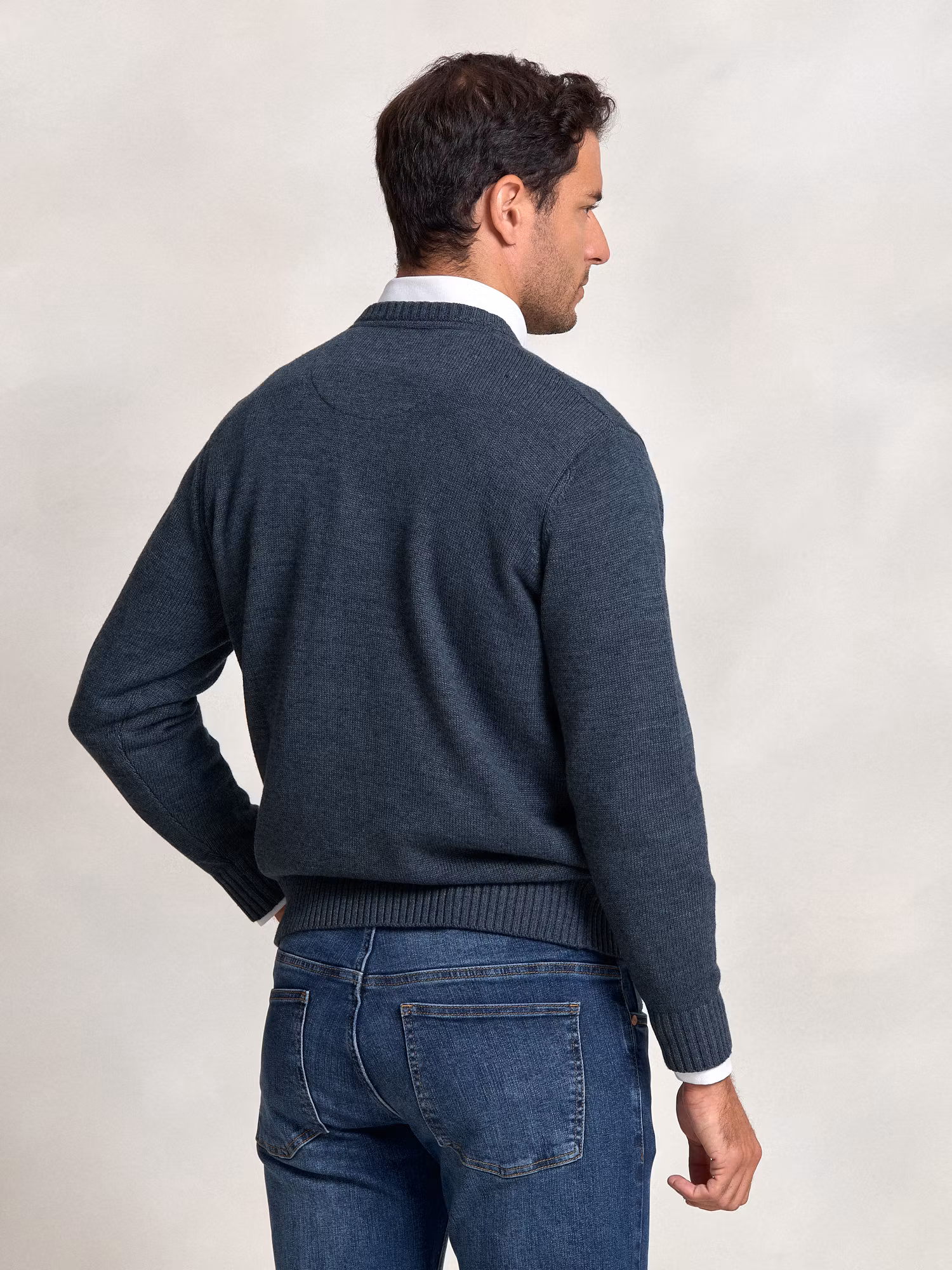 Pull Col Rond Équestre | Azul Lago