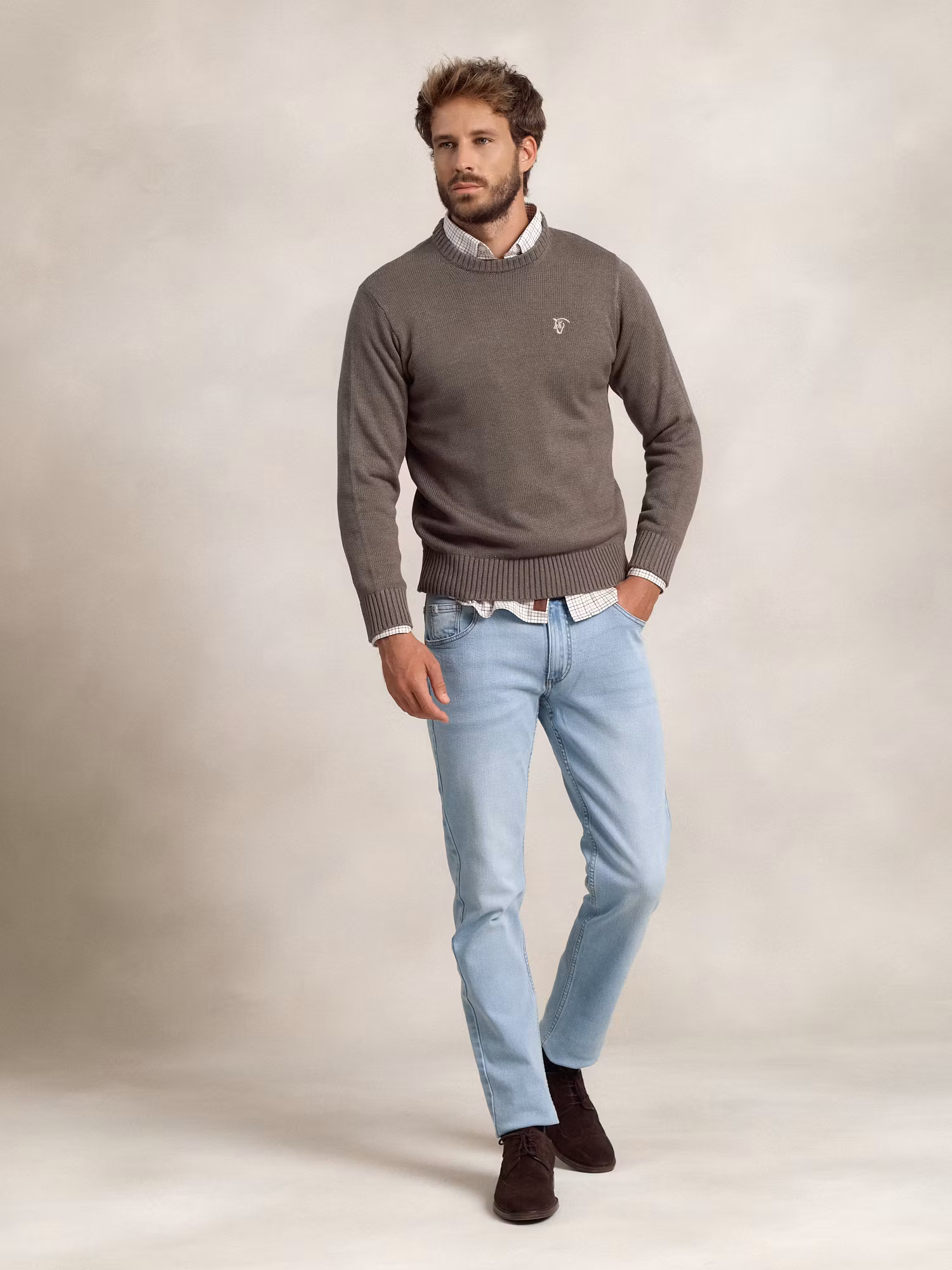 Pull Col Rond Équestre | Oliva