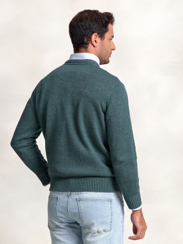 Suéter Gola Redonda Equestre | Egeo
