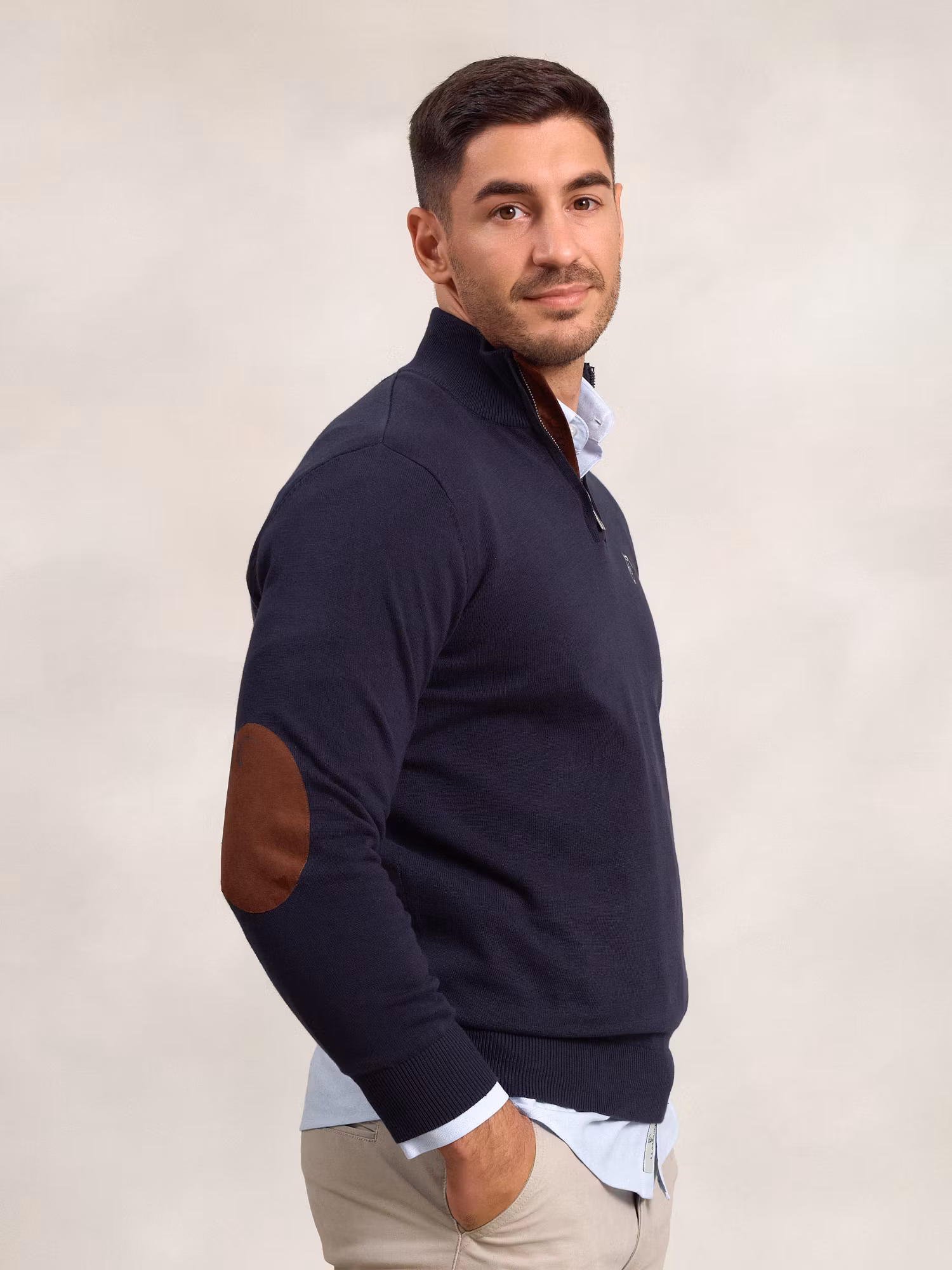 Pull Demi-Zip Brand | Marino