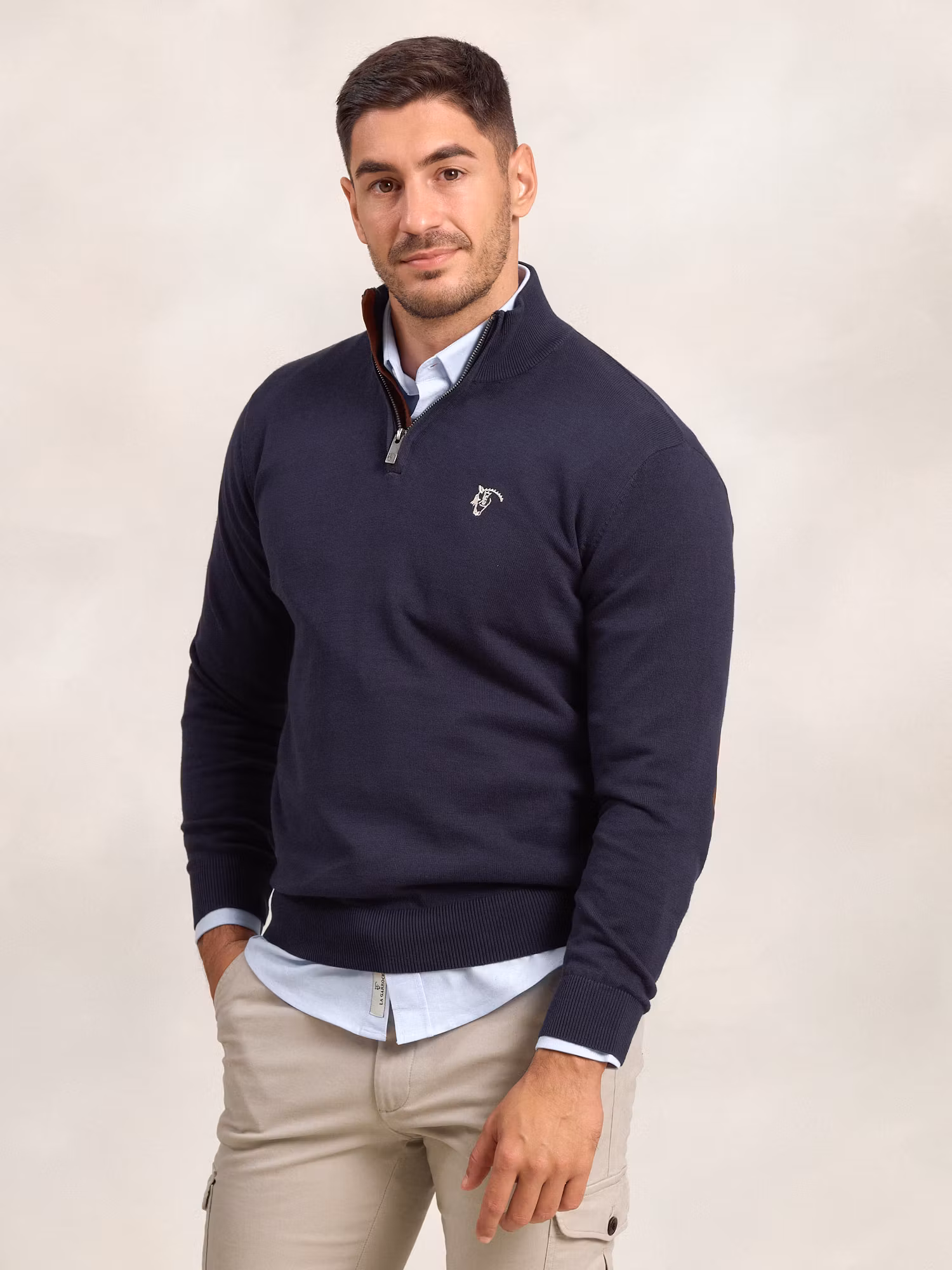 Pull Demi-Zip Brand | Marino