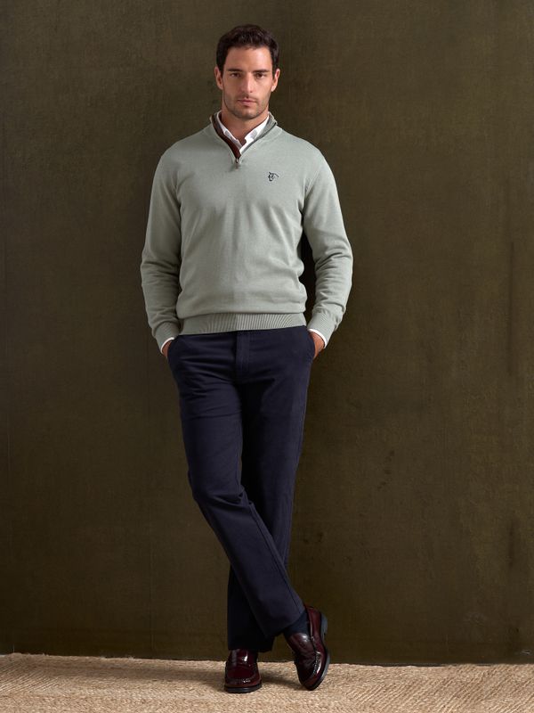 Suéter Com Zíper Frontal Brand | Basil