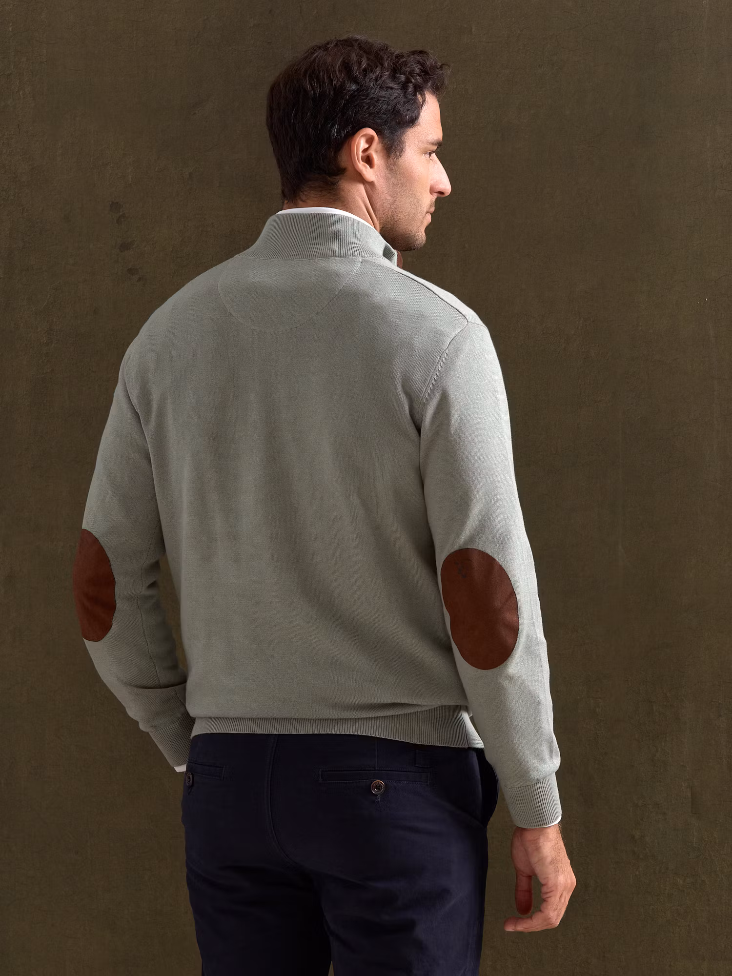 Pull Demi-Zip Brand | Basil