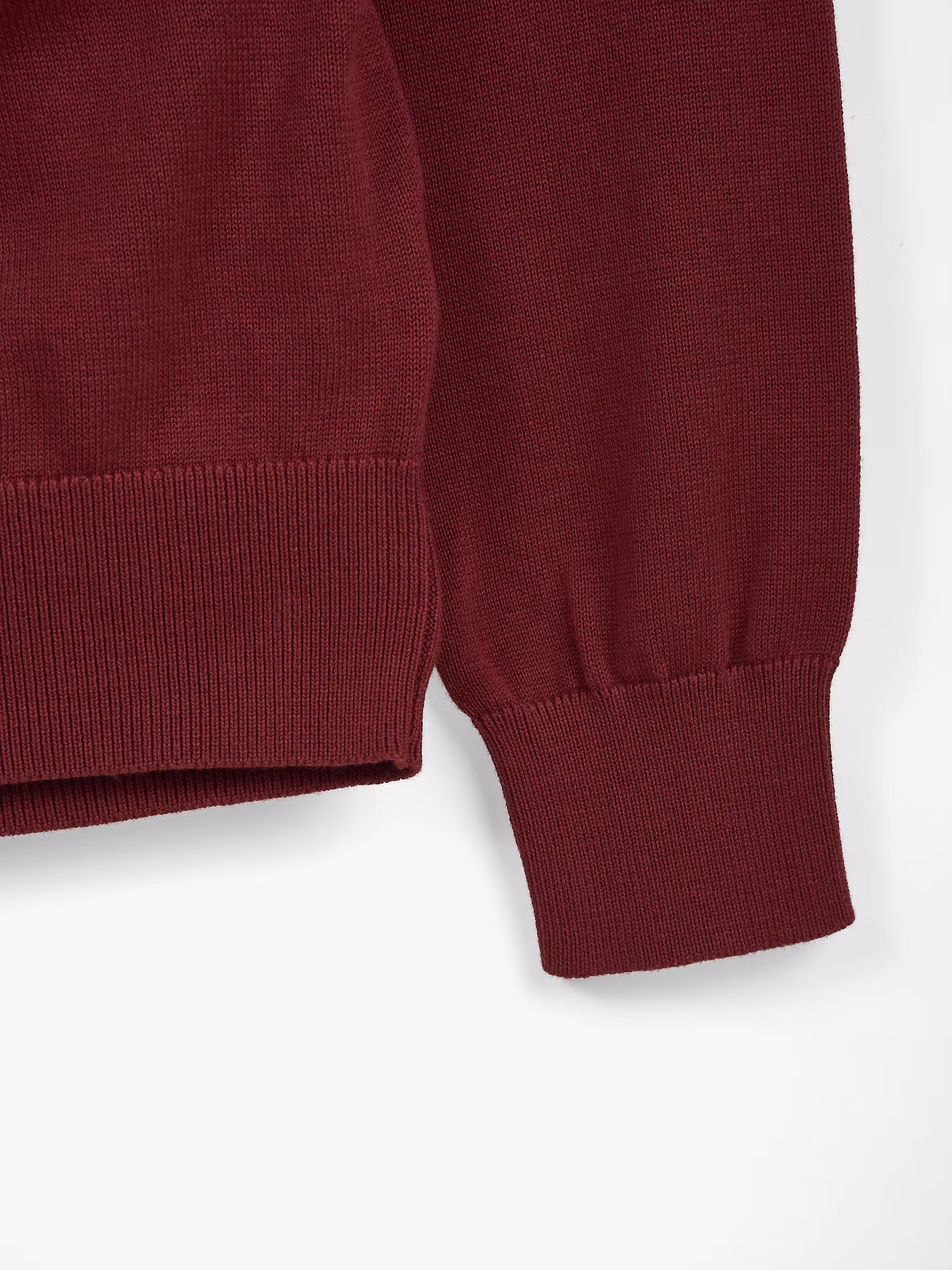 Pull Demi-Zip Brand | Burgundy