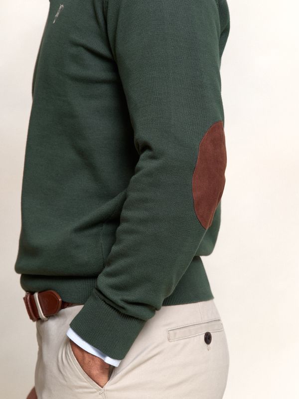 Brand Half-Zip Sweater | Abeto