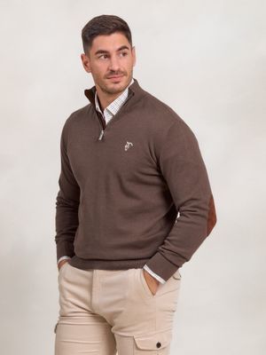 Jersey de Media Cremallera Brand | Carbón