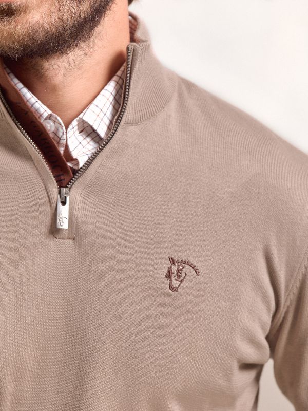 Suéter Com Zíper Frontal Brand | Piedra