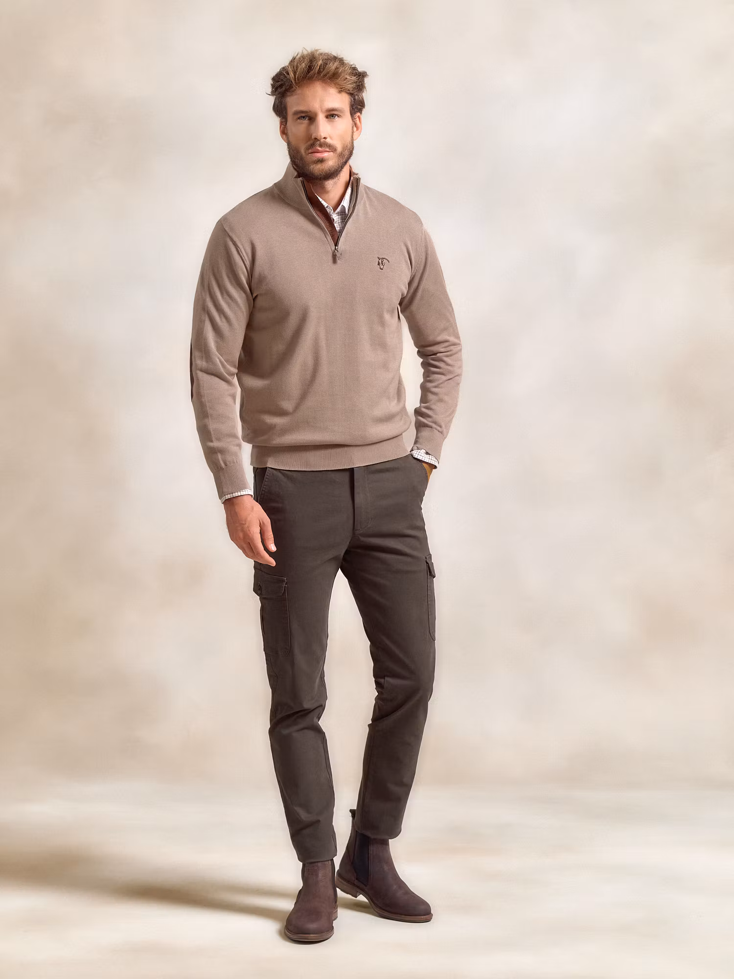 Pull Demi-Zip Brand | Piedra