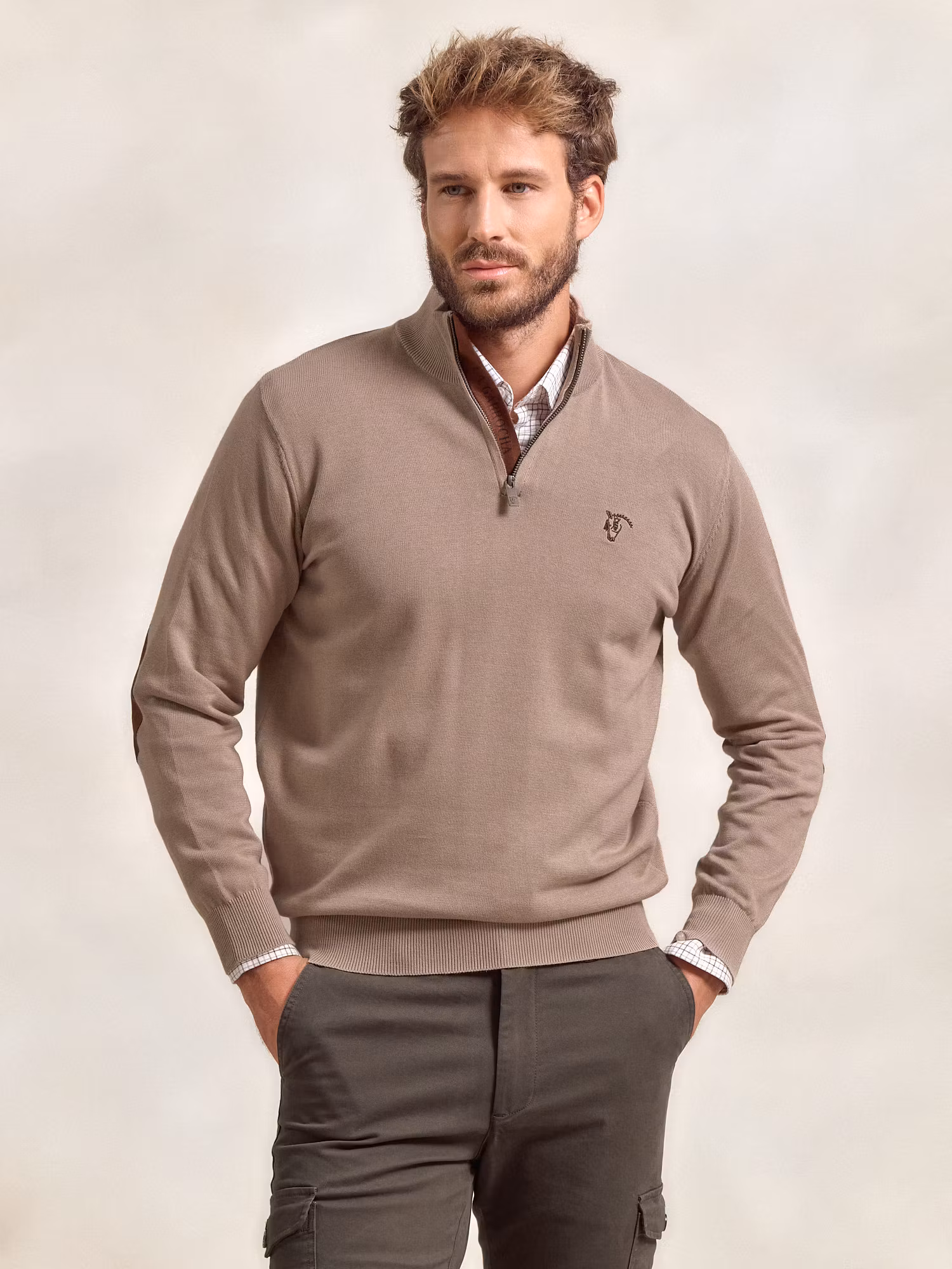 Pull Demi-Zip Brand | Piedra