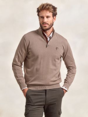 Suéter Com Zíper Frontal Brand | Piedra